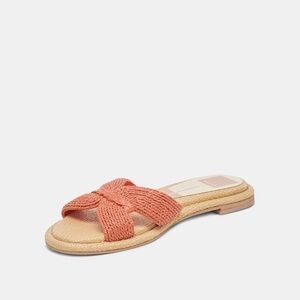 Dolce Vita Atomic Sandals Persimmon Raffia